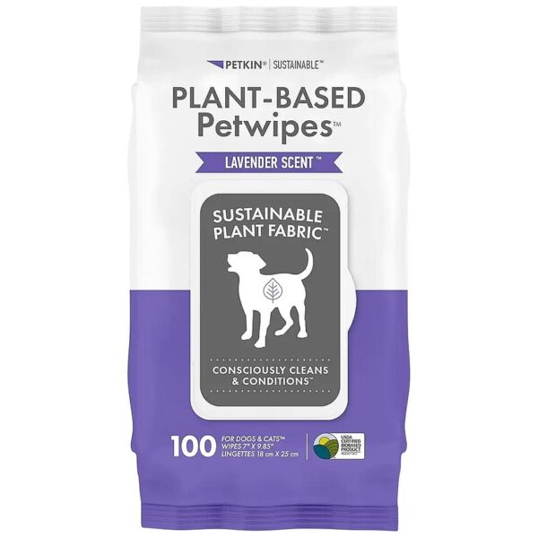 Pet Wipes for Face, Paws, Ears, Body, and Eye Area with Natural Ingredients and Lavender