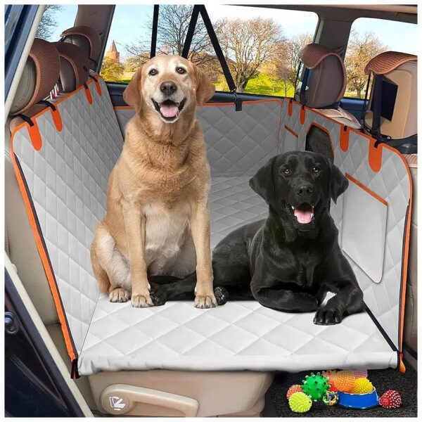 Pet-Friendly Car Seat Cover with Hard Bottom and Anti-Scratch Material for Large Dogs