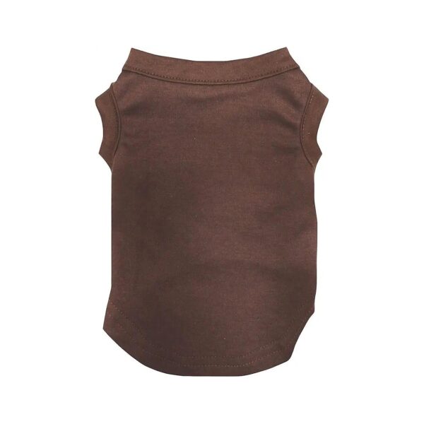 Petite Brown Dog Shirt with Soft Cotton Fabric for Small Breeds