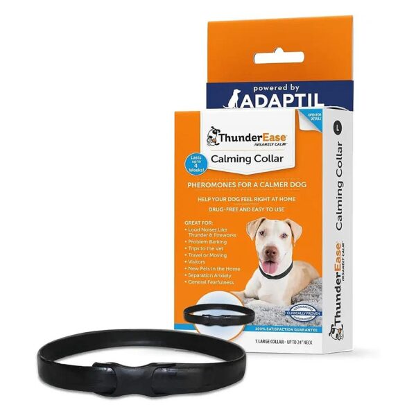 Pheromone-Based Anxiety Relief Collar for Large Dogs with Noise Phobias