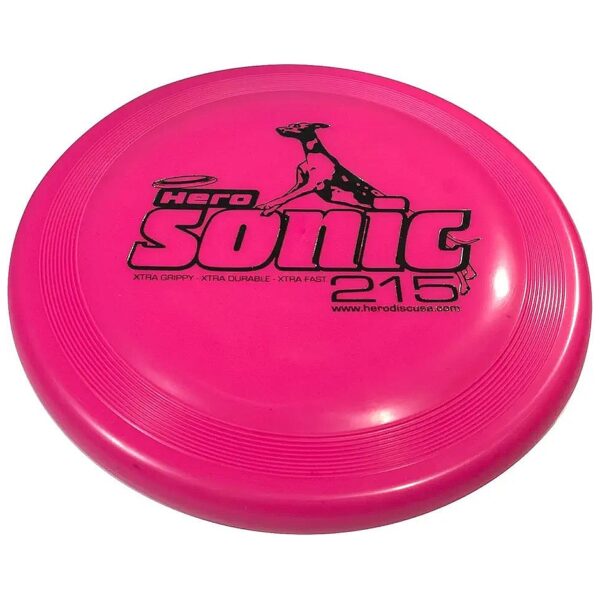 Pink Dog Disc for Agility and Distance with Small Diameter and Extra Grip