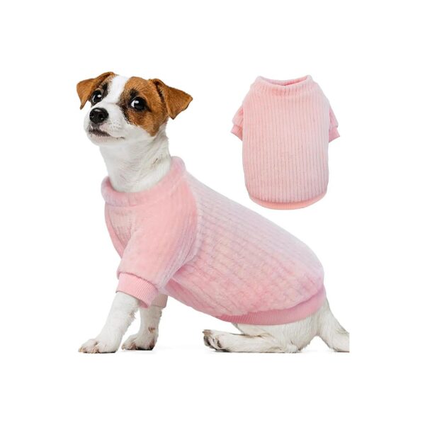 Pink Dog Sweaters for Medium and Large Dogs, Soft, Warm, and Lightweight Wear