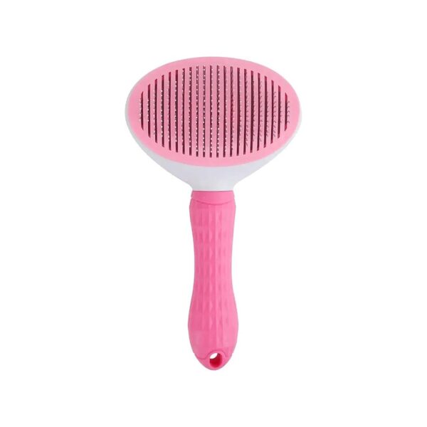 Pink Pet Grooming Brush for Dogs and Cats Effective Hair Removal and Comfortable Massage