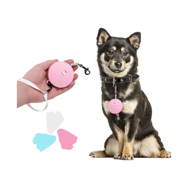 Pink Retractable Leash for Small Dogs, 5oz, 8ft Nylon Tape