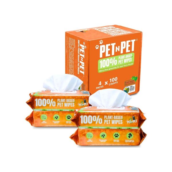 Plant Based Hypoallergenic Dog Wipes for Paw and Butt Cleaning