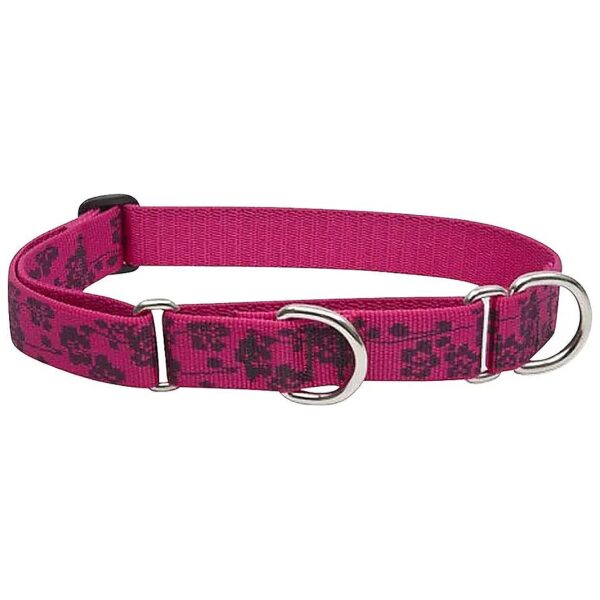 Plum Blossom Martingale Collar for Large and Medium Size Dogs