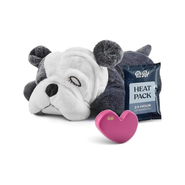 Plush Comfort Toy with Heartbeat and Heat Pack for Puppy Dogs and Pets