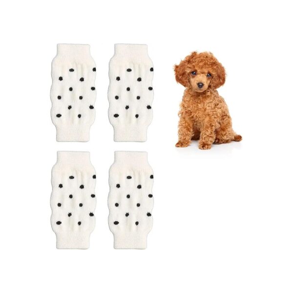 Polka Dot Dog Leg Warmers for Cold Weather Protection and Style