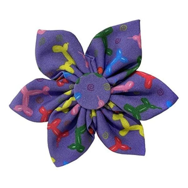 Polyester Balloon Doggy Collar Pinwheel Accessory for Small Dogs and Cats