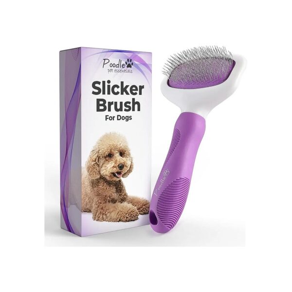 Poodle Pet Slicker Brush for Dogs Cats Rabbits Mat Loosen Hair Fur Knots