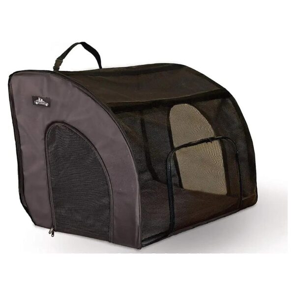 Portable Car Crate for Large Cats and Dogs with Storage Bag Included