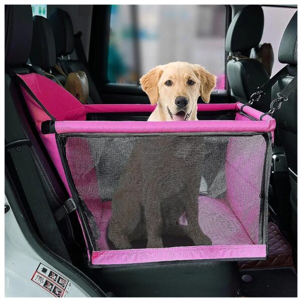 Portable Collapsible Dog Car Booster Seat for Cats and Small Dogs under 50lb