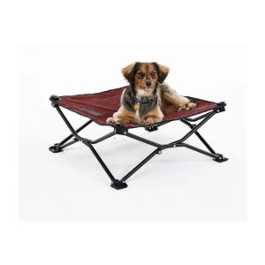 Portable Cooling Elevated Dog Bed for Travel & Camping