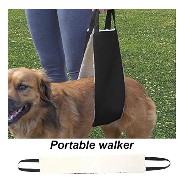 Portable Dog Back Leg Sling for Rehabilitation and Support with Adjustable Straps