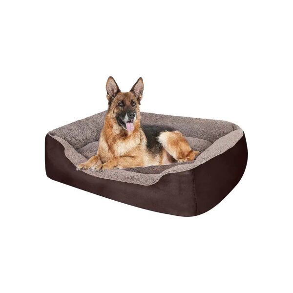 Portable Dog Bed for Large Medium Dogs with Orthopedic Design and Adjustable Size