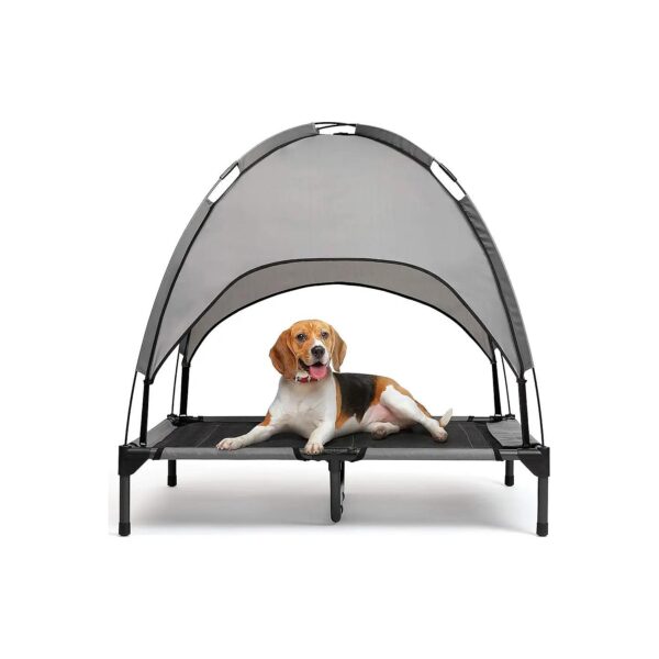 Portable Dog Camping Tent with Gray Oxford Fabric for Comfortable Travel