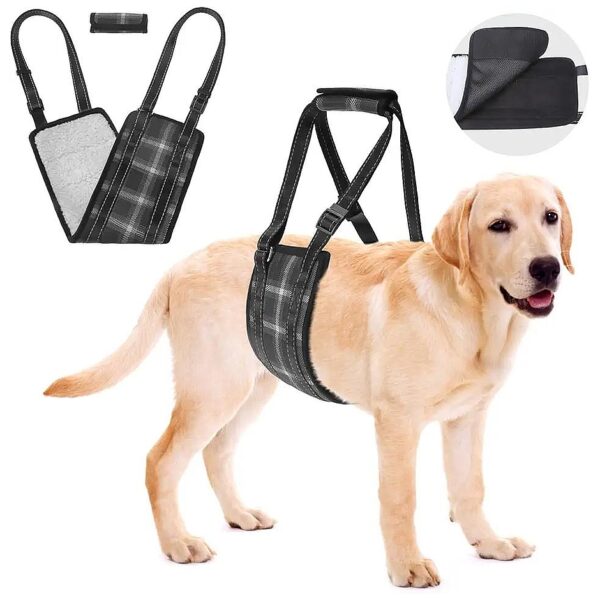 Portable Dog Sling for Large Dogs with Hind Leg Support and Handle for Lifting Back Legs