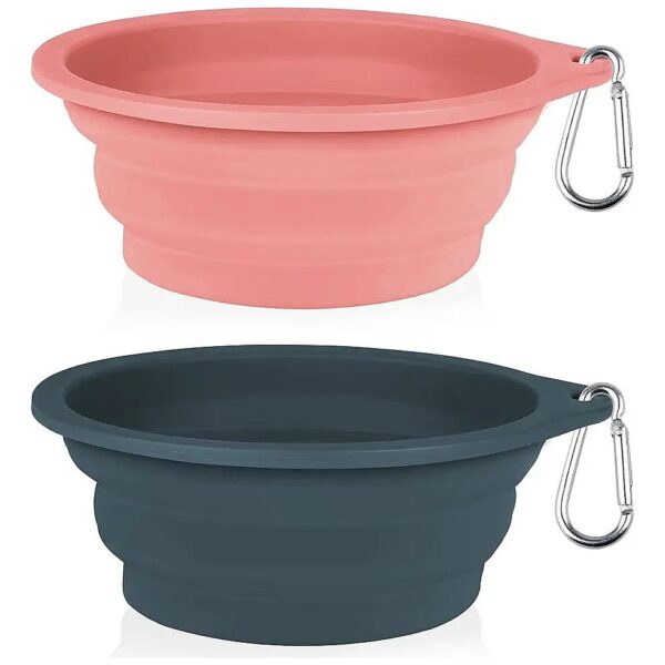 Portable Foldable Dog Water Bowls for Traveling Camping Walking 700ML Capacity