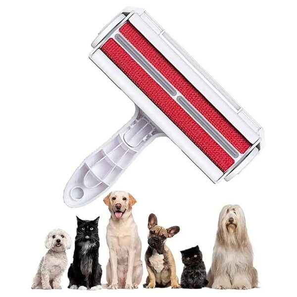 Portable Fur Roller and Animal Hair Removal Tool with Non-Slip Handle