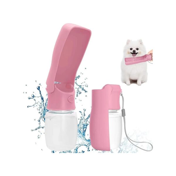 Portable Leak Proof Dog Water Bottle with Foldable Design for Outdoor Travel