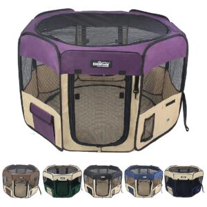 Portable Pet Pack with Playpen and Accessories - 2-Year Warranty - Easy Setup and Folding