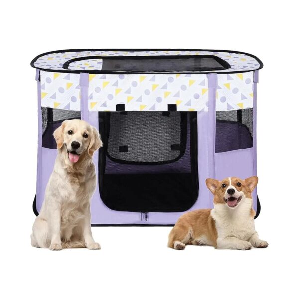 Portable Pet Playpen for Dogs and Cats Indoor Outdoor Foldable Crate Pen