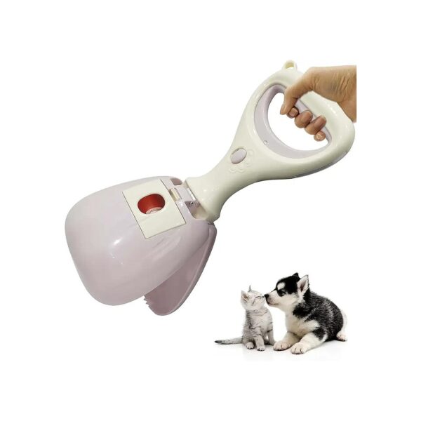 Portable Pooper Scooper for Small Medium Large Dogs with Built-In Bag and Buckle Design