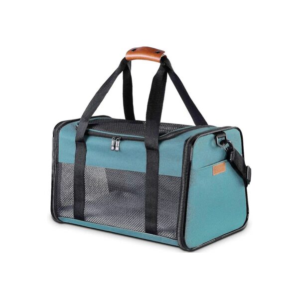 Portable Soft-Sided Pet Carrier for Medium Cats and Puppies up to 15 Lbs