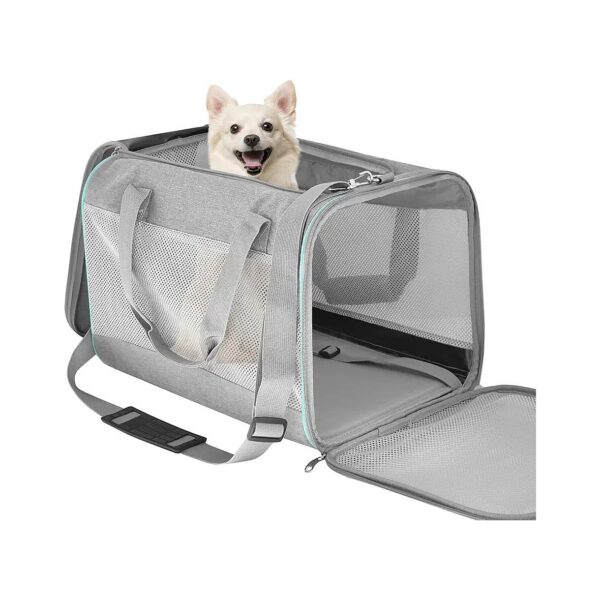 Portable and Comfortable Soft-Sided Pet Carrier for Cats and Small Dogs