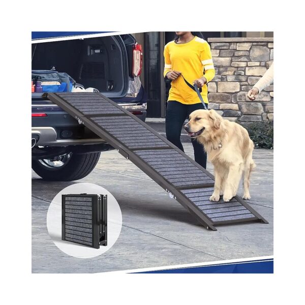 Portable and Easy-to-Use Dog Ramp for Cars, SUVs, and Trucks for Large and Small Breeds