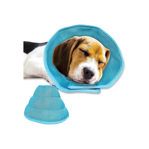 Post Surgery Dog Recovery Cone Collar Soft Adjustable Comfortable for Medium Sized Dogs