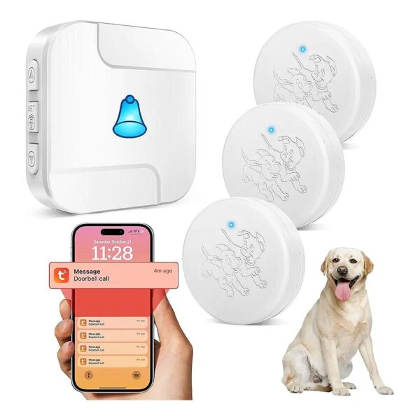 Potty Training Made Easy with Smart Dog Door Bell and Tuya Phone Notification System