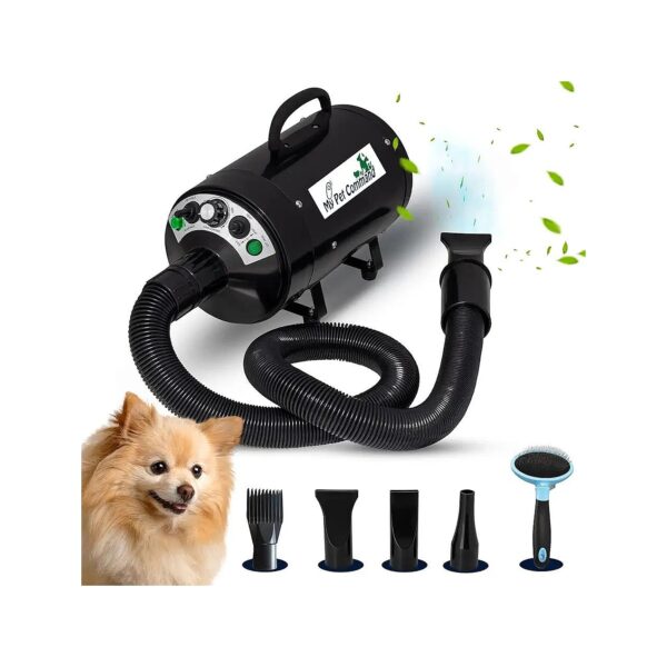 Powerful and Quiet Pet Dryer for Wet and Dry Pet Grooming