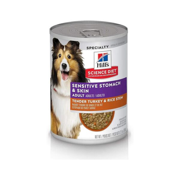 Precise Balance of Ingredients for Adult Dogs' Sensitive Stomach and Skin