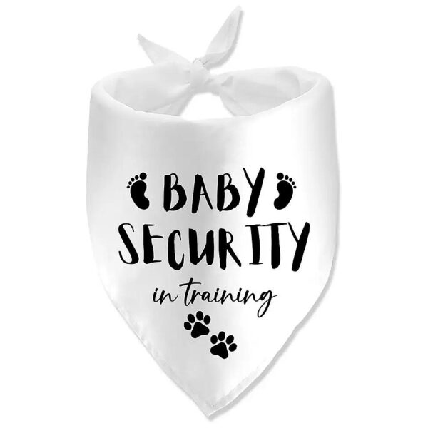 Pregnancy Reveal Ideas for Dogs Pet Accessories Cotton Fabric Dog Bandana for Gou Breed