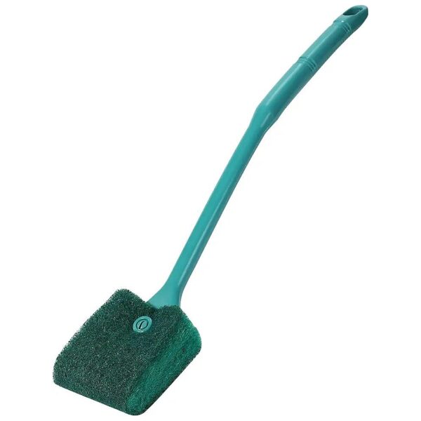 Premium Aquarium Cleaning Tool with Long-Handled Sponge Brush for Fast Algae Scouring