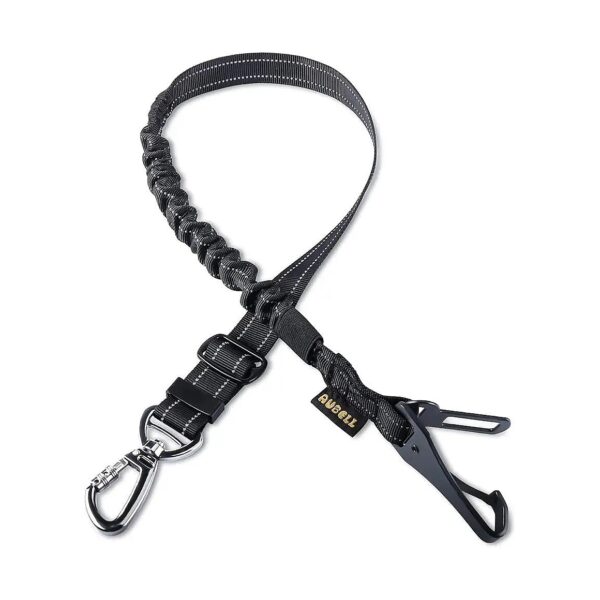 Premium Dog Car Seat Belt with Heavy Duty Harness and 360-Degree Locking Carabiner