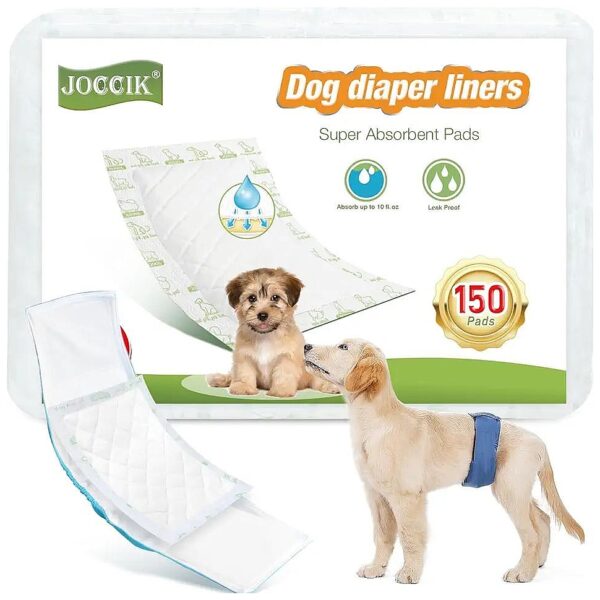 Premium Dog Diaper Booster Pads for Regular Size Belly Bands or Female Diapers