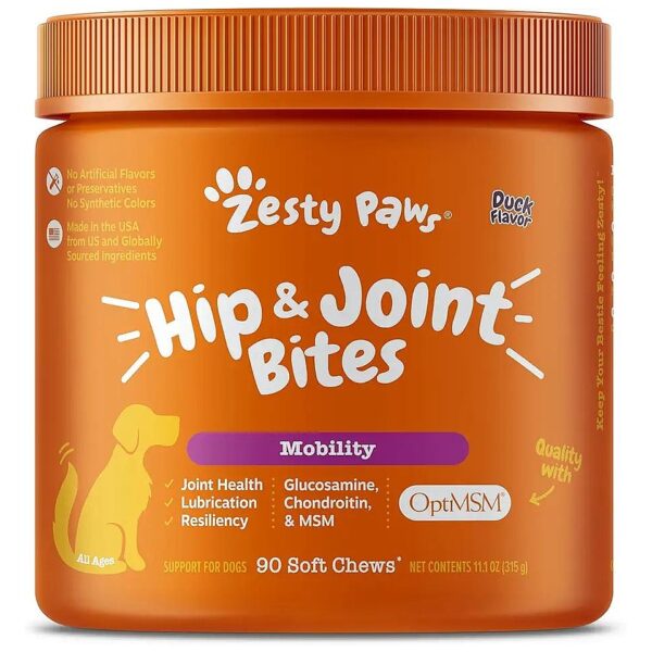 Premium Dog Joint Bites with Glucosamine, Chondroitin, and OptiMSM for Maximum Mobility