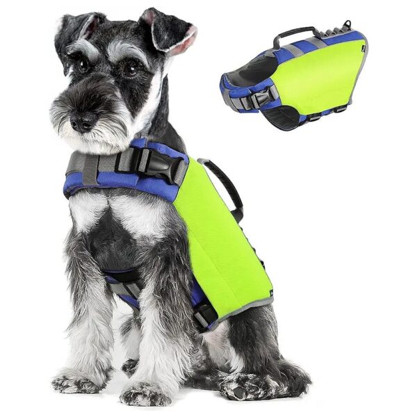 Premium Dog Lifesaver Vest with Adjustable Rope and Rescue Handle for Boating and Rafting