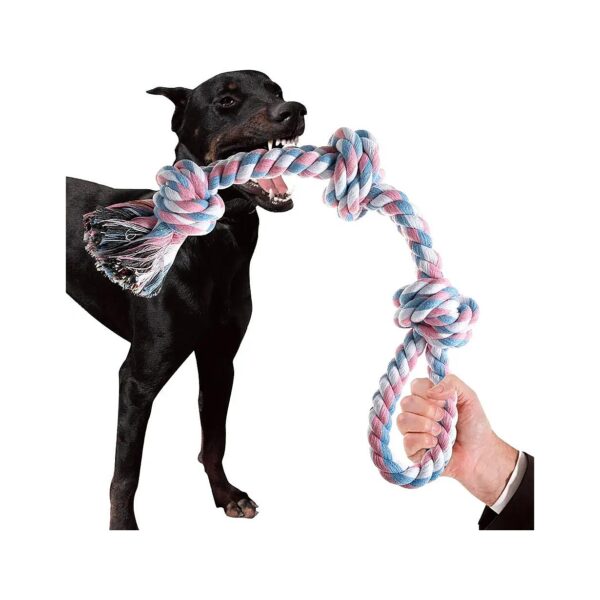 Premium Dog Rope Toys with Cotton Fabric for Aggressive Chewers and Teething Puppies