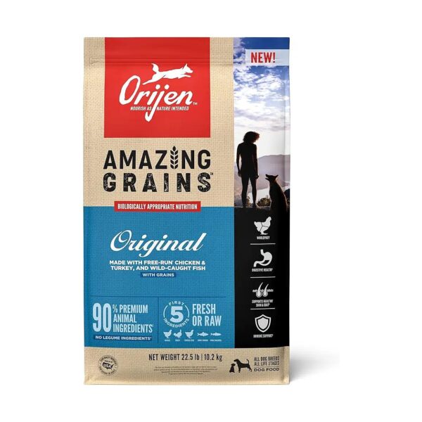 Premium Dry Dog Food with Fresh Poultry, Fish, and WholeGrain Ingredients