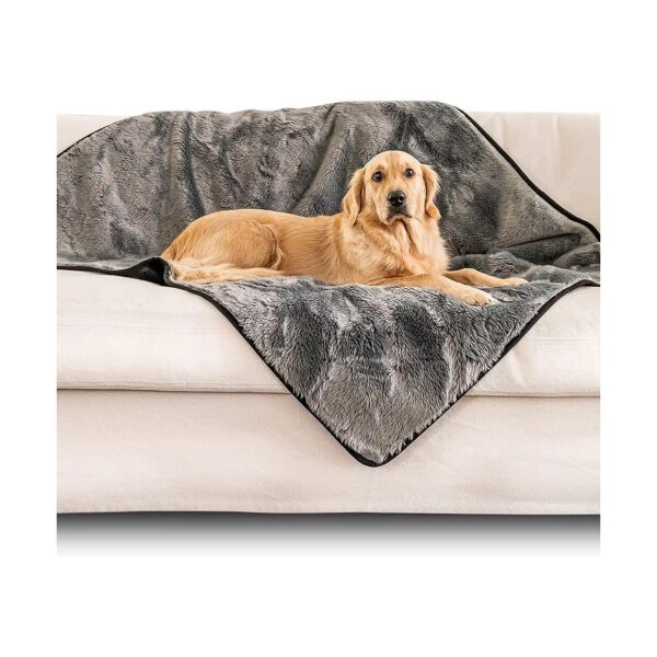 Premium Faux Fur Pet Blanket for Large Dogs Waterproof and Machine Washable