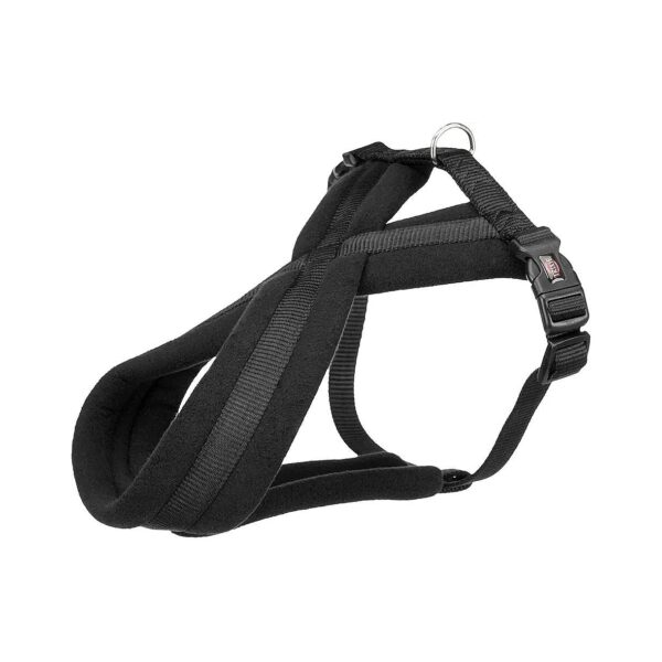 Premium Fleece Lined Nylon Harness for Medium to Large Dogs 60-90 cm Black