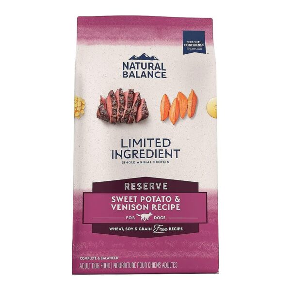 Premium Grain-Free Dog Food with Venison and Sweet Potato for Natural Digestion