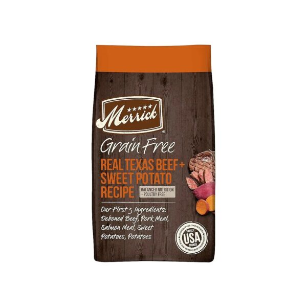 Premium Grain-Free Dry Dog Food With Deboned Beef And Sweet Potato For Balanced Nutrition