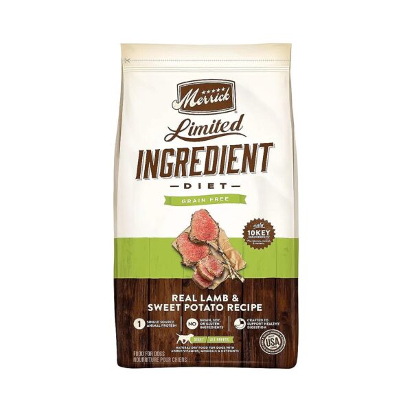 Premium, Healthy, and Wholesome Grain-Free Dry Dog Food with Lamb and Sweet Potato Recipe