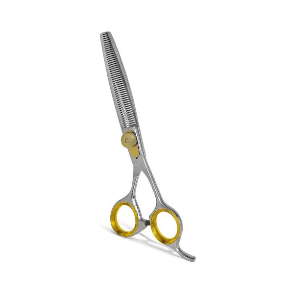 Premium Japanese Stainless Steel Dog Thinning Scissors with Gold Touch Finish