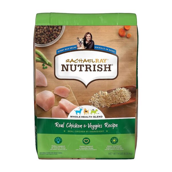 Premium Natural Adult Dog Food with Real Chicken and Veggies