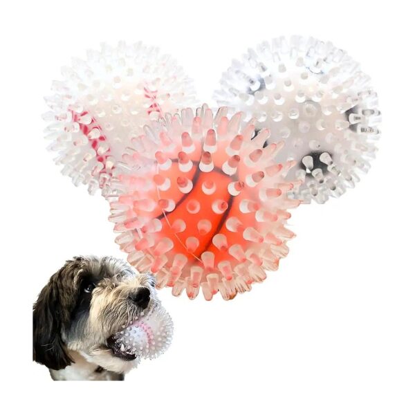 Premium Non-Toxic Rubber Dog Balls with Squeaker for Medium to Large Dogs